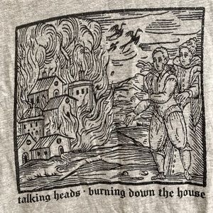 TALKING HEADS BURNING DOWN THE HOUSE SHIRT SIZE LARGE